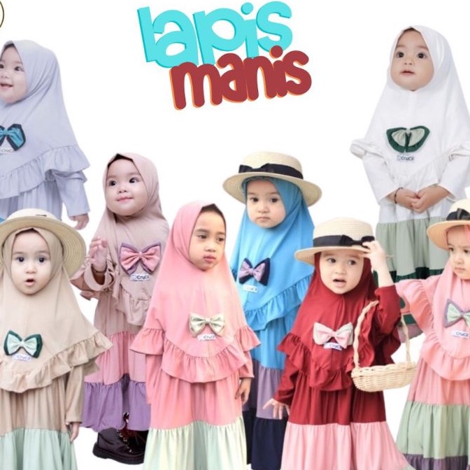 GAMIS ANAK PEREMPUAN GAMIS CANDA LAPIS MANIS TERBARU