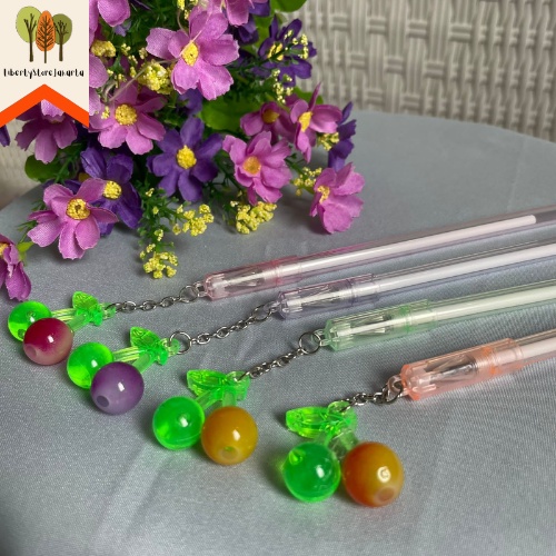 

Pulpen Gantungan Buah Cherry Versi 2 Pena Pen Alat Tulis Kantor Warna Pastel Cantik Lilac Gantungan Cherry Lucu Imut Fancy