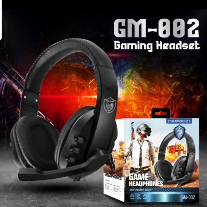 Headphone Gaming Super Bass Headset With Mic Support PC GM-002