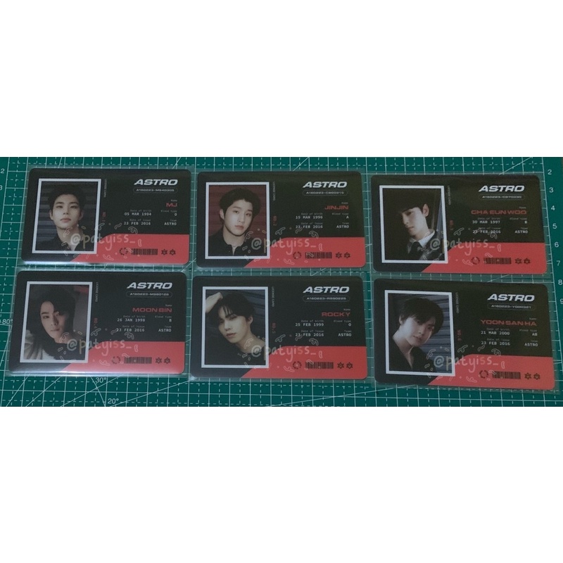 LICENSE CARD OFFICIAL ASTRO SEASON GREETING 2021 START VER. MJ JINJIN CHA EUNWOO MOONBIN ROCKY YOON 