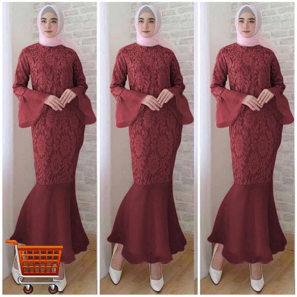 Dress Duyung Long Dress Gamis Muslim