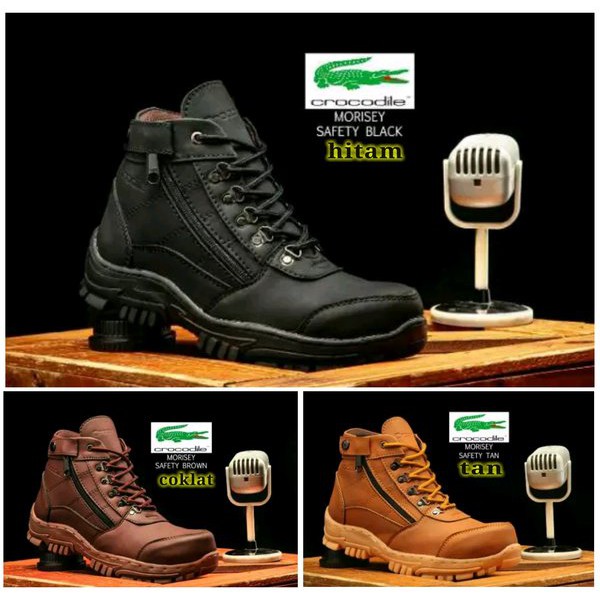 Boots but boot buot pria SELLER Store  crocodile original clhoting boots safety ujung besi sepatu