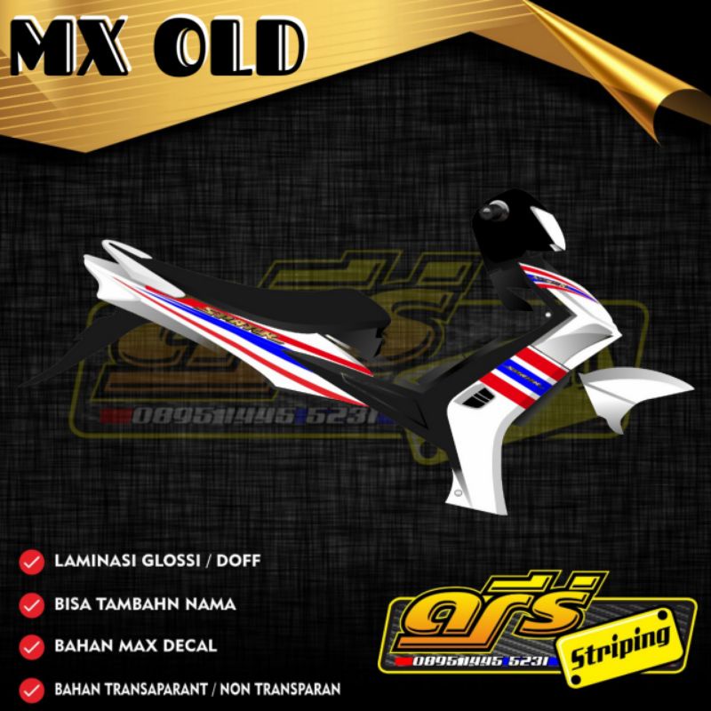 Striping MX Old Transparan Thailand