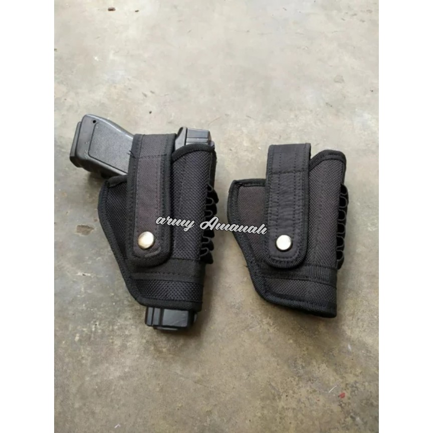 SARUNG PISTOL PINGGANG / HOLSTER 3/ PISTOL CASE/ SARUNG PISTOL REVOLVER/SARUNG PISTOL GLOCK/ AIRSOFT