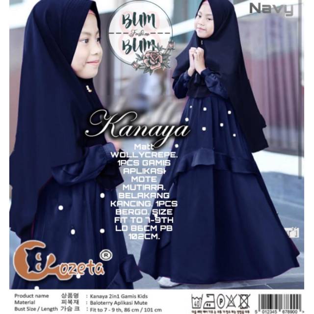 Gamis syari anak Kanaya