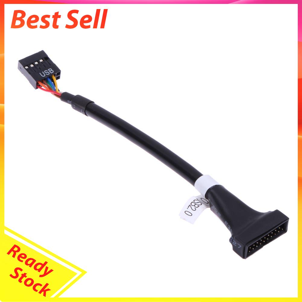 Kabel USB 3.0 20 Pin Male Ke USB 2.0 9 Pin Female Untuk Motherboard