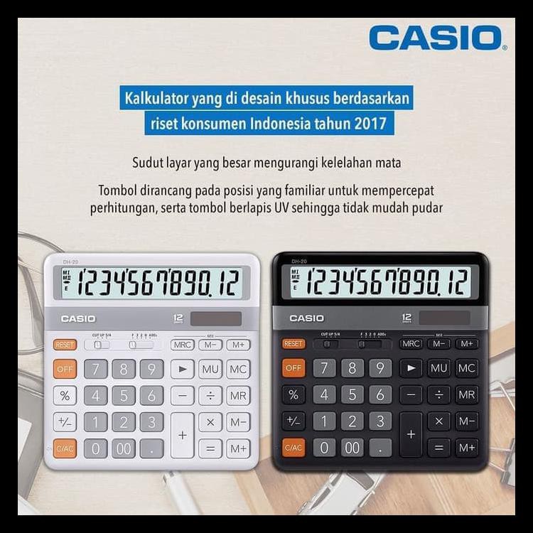 

Big Sale Kalkulator Casio Dh-20 New & Original - Hitam Terjamin