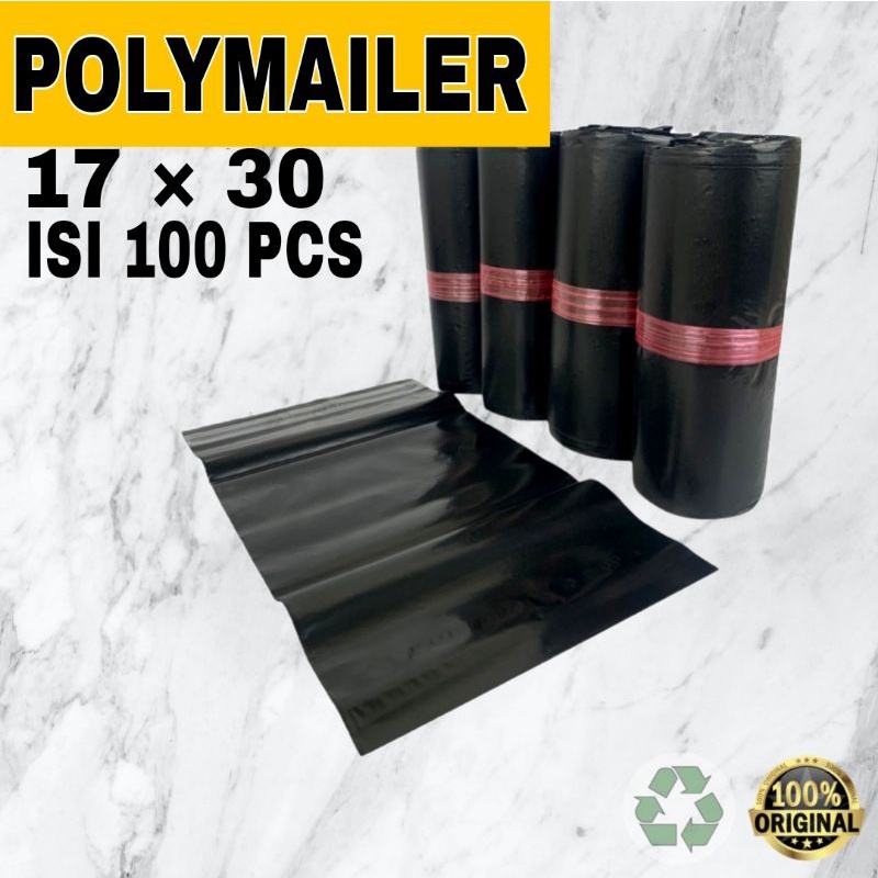 

PLASTIK POLYMAILER 17 × 30 ISI 100 PCS / PLASTICK PACKING OLSHOP / ONLINESHOP / PLASTIK AMPLOP