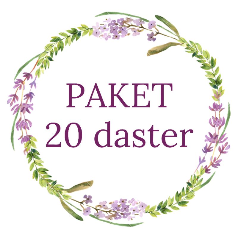 20pcs PAKET USAHA DASTER/DASTER KEKINIAN/DASTER VIRAL