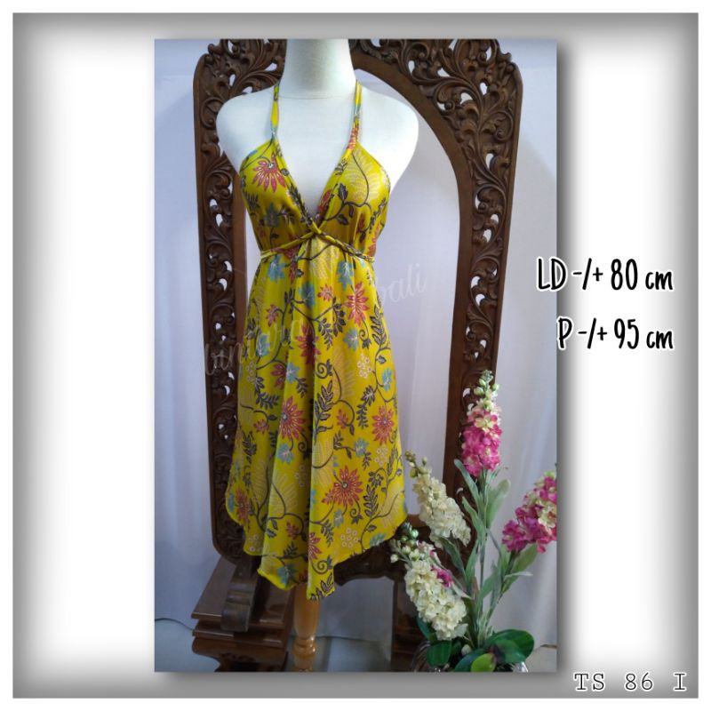 dress wanita dress tali batik dress batik sexy dress cantik fashion wanita dress halus adem