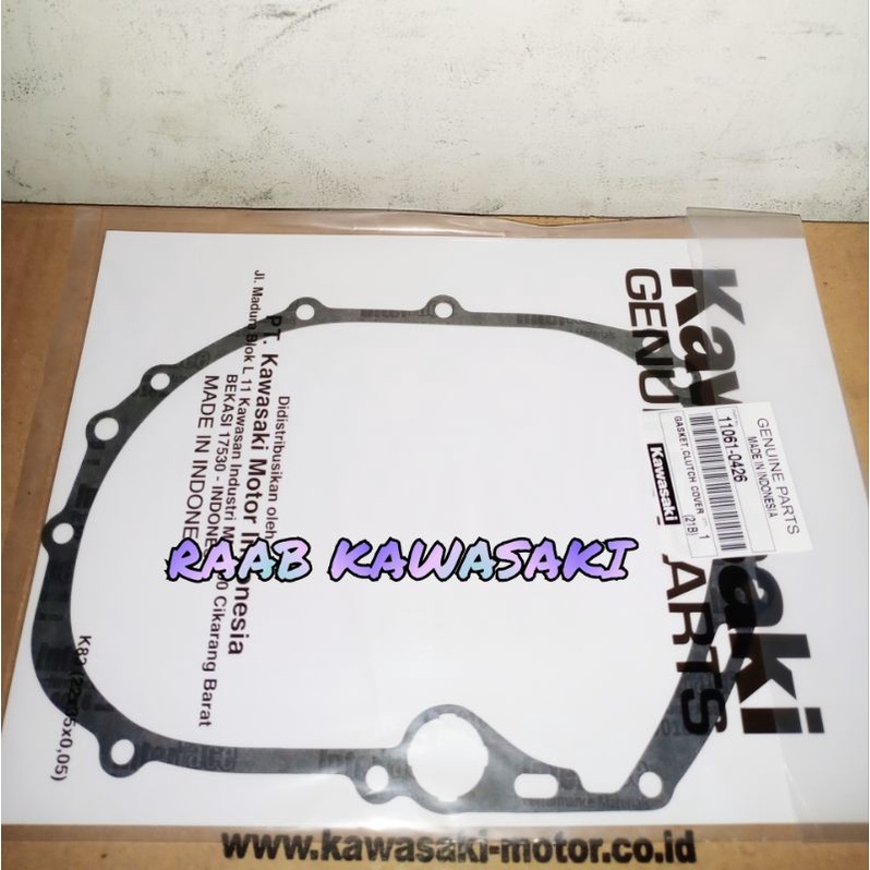 paking cover bak kopling kaze r/blitz r/athlete ax125/edge/ksr 110 original kawasaki