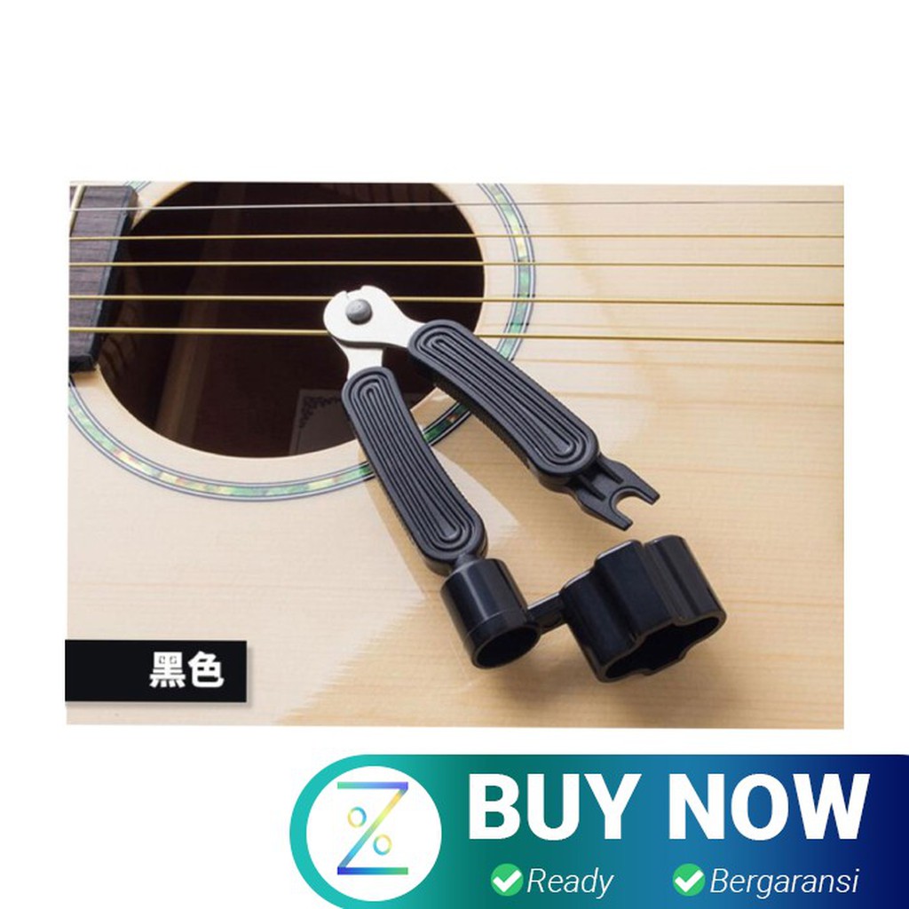 Guitar Tools 3 in 1 String Winder + Bridge Pins Puller + String Cutter