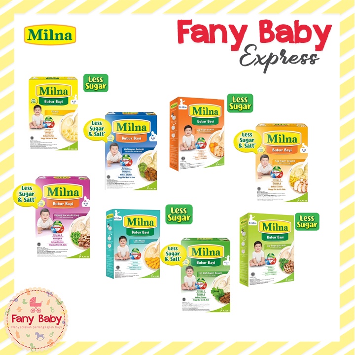 MILNA BUBUR REGULER 6 BULAN / 8 BULAN 120G