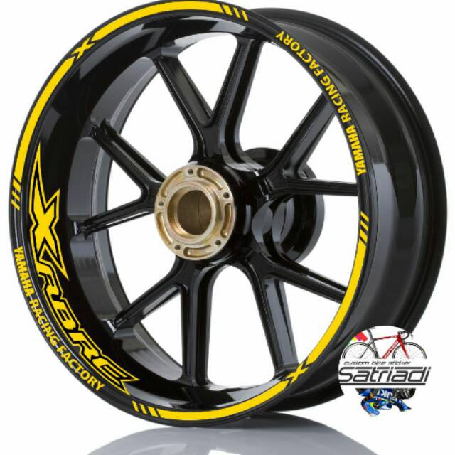 Stiker Velg Motor Yamaha Xabre