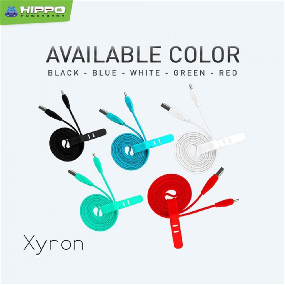 Kabel Data Hippo Xyron Lightning 200 Cm Original For Apple Iphone 5 6 7 8 X XS Plus Ipad Mini 2 3