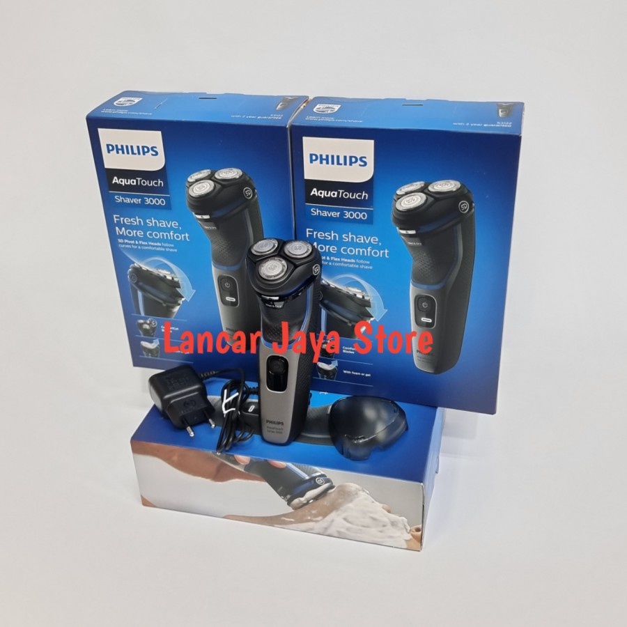 Philips Shaver Aquatouch 3HD 3100 Series S3122/51 Philips Aquatouch - Hitam