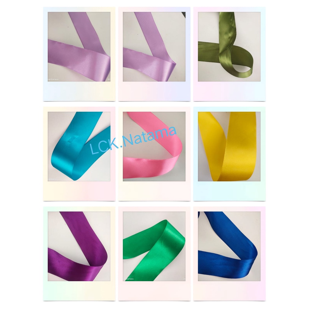 

4of 4 Pita kain 2 inch pita bahan pita satin jual per meter