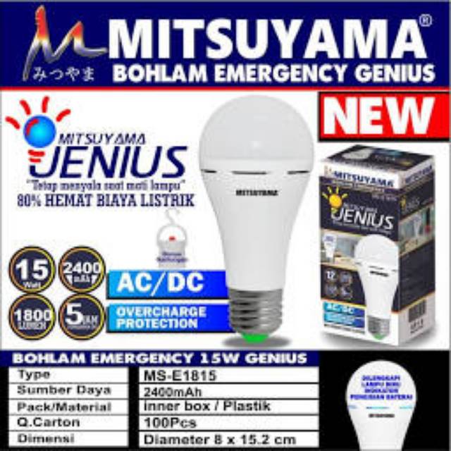 Lampu LED Emergency 15 Watt