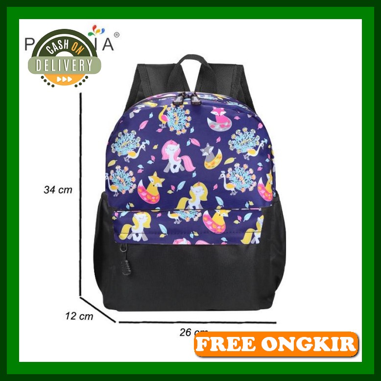 Tas Ransel 9523 Tyu 79 Batam Impor Original Fashion Branded Reseller Sale Peonia Ransel Wanita Impor