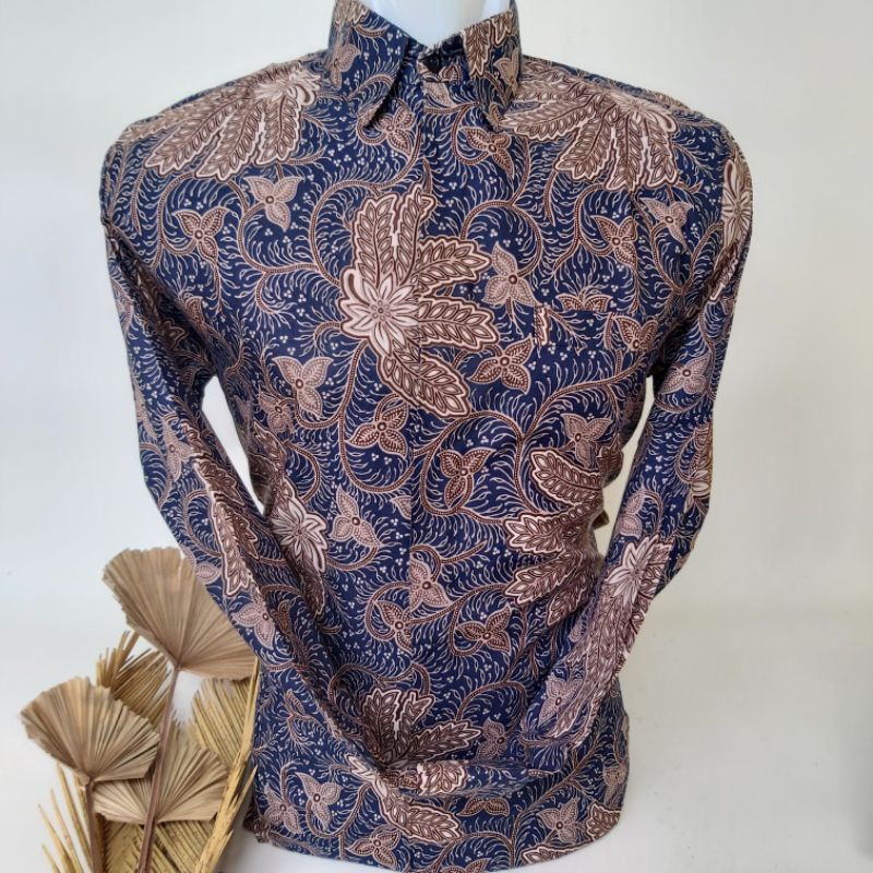 Batik Pria Katun Premium Lapis Furing Navy