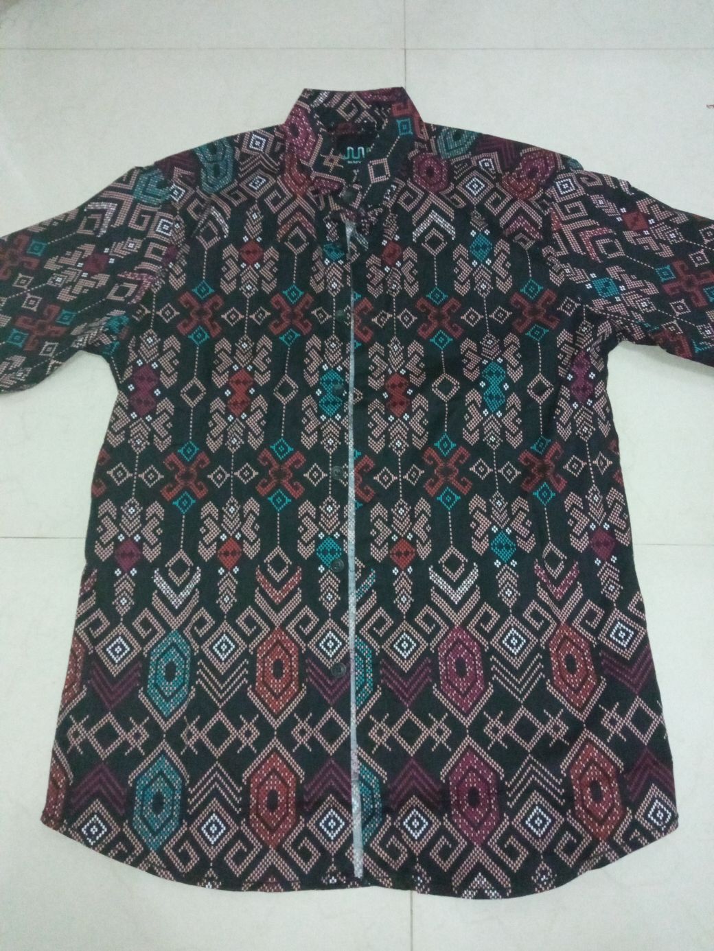 Bswart Batik Hrb026 Kenongo Hem Pendek Padi Pekalongan M L Xl Batik Pria Murah Modern Grosir Batik