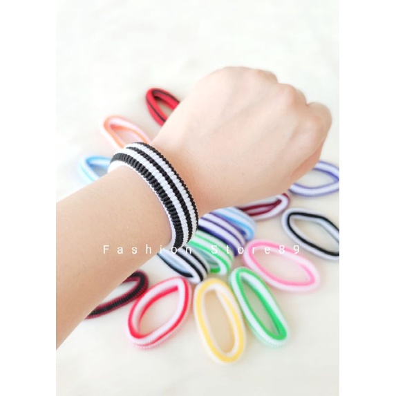 Ready Karet Gelang 1pack isi 48pcs import korea tebal halus karet Gelang import fashion