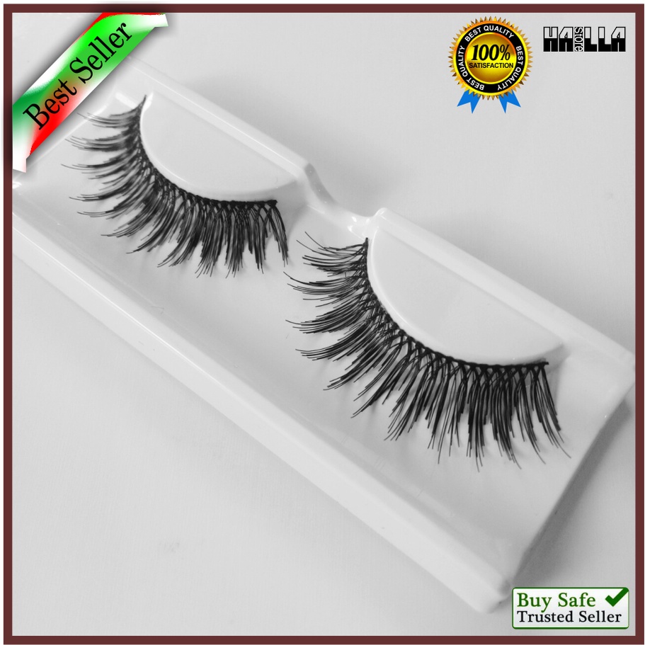 Bulu mata palsu M3 Bulumata Human Hair Lembut Halus Fake Eyelash Premium Murah