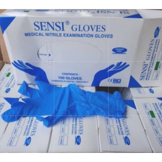 Sensi Sarung Tangan Nitrile Powdered/Sensi Gloves Vinyl isi 40/Disposable Gloves Latex 40pc/GLOVES