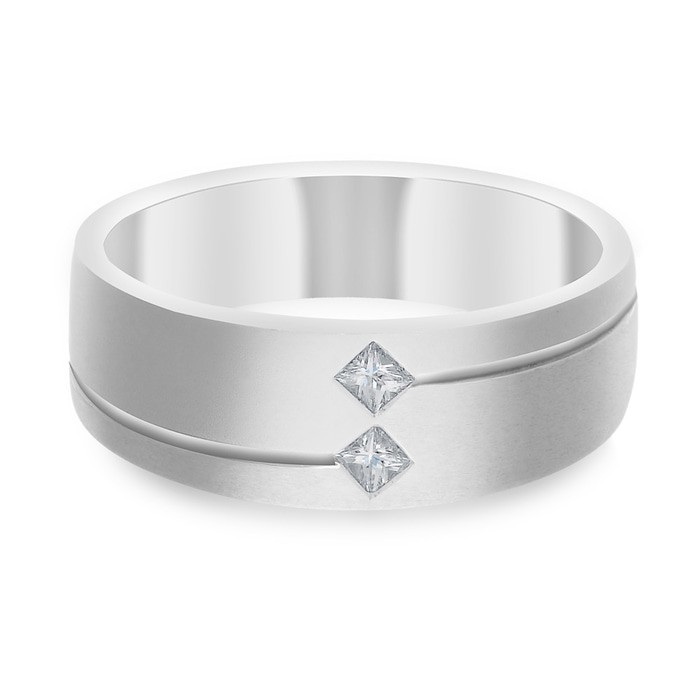 Cincin Emas 18k Berlian Asli Eropa Putih / Tunangan / Kawin DZ46