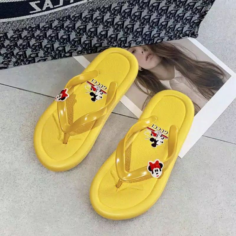 sandal jepit casual mickey mouse