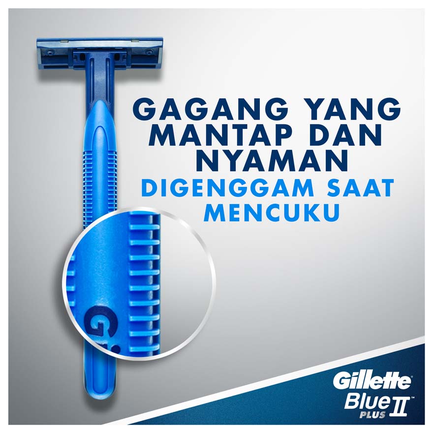 Alat / Pisau Cukur / Cukuran Kumis / Jenggot / Bulu Gillette Blue II Plus