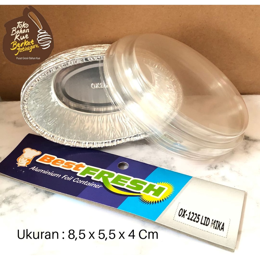 BEST FRESH OX - 1225 + LID ALU TRAY / TANPA TUTUP ISI 10 PCS / ALUMINIUM FOIL