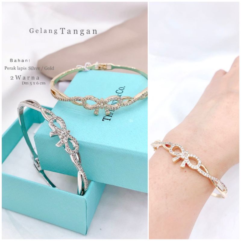 Gelang Premium  Silver925 perak Premium Quality Fashion anti karat 1120