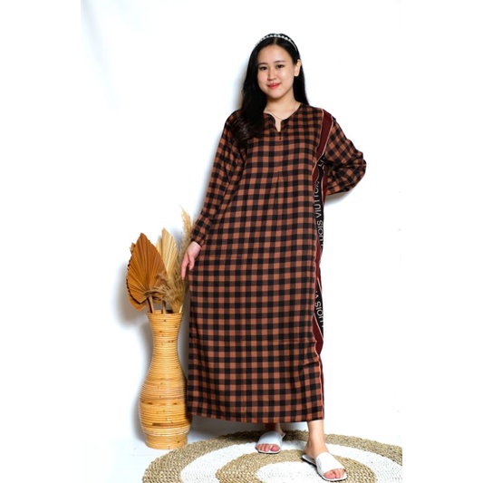Daster habel busui lengan panjang gamis merk Verell-3