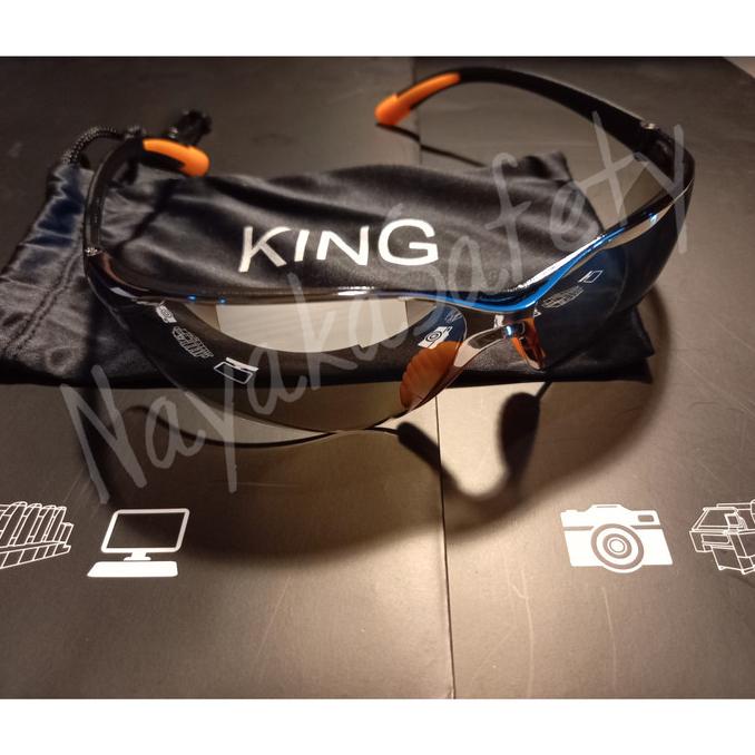 Kacamata Safety Smoke Mirror King / Kaca Mata Proyek Smoke Mirror King