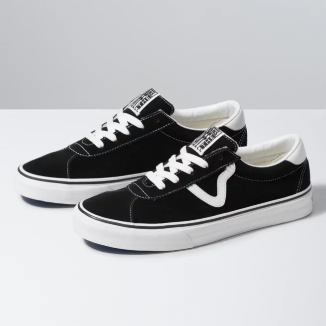 VANS SPORT SUEDE BLACK WHITE