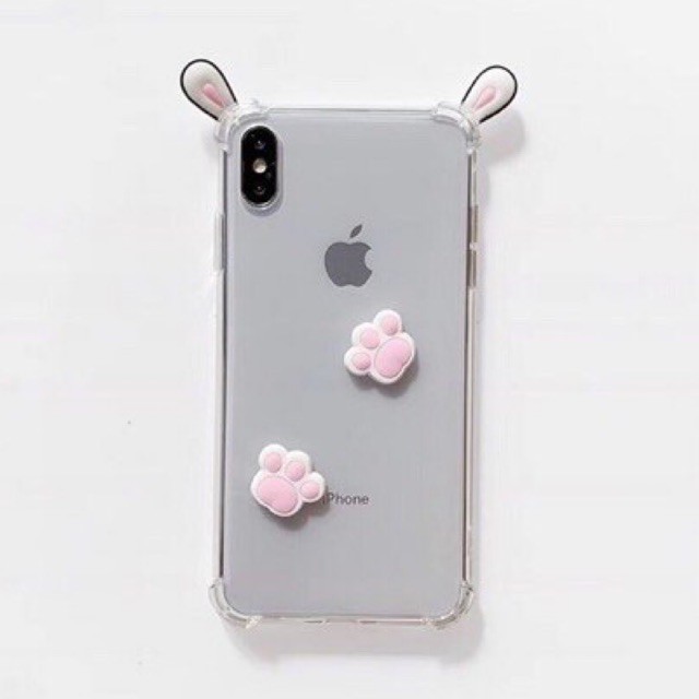 READY! Bunny Ear Case iPhone Oppo Vivo Xiaomi Samsung Nokia Realme 3 5 6 7 7i Pro S21 Note 20 Pro S9