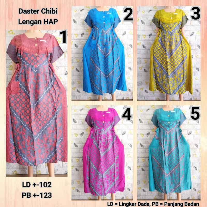 DASTER CHIBI LENGAN HAP MODERN KEKINIAN BUSUI FRIENDLY ADEM TLUP + PTEK