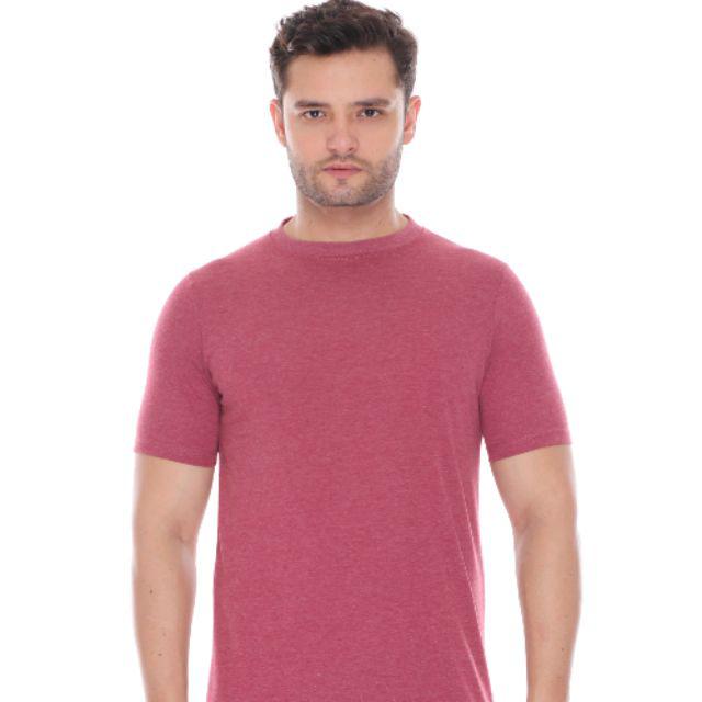 KAOS POLOS TWOTONE MISTY LENGAN PENDEK 30S-5. MAROON MISTY