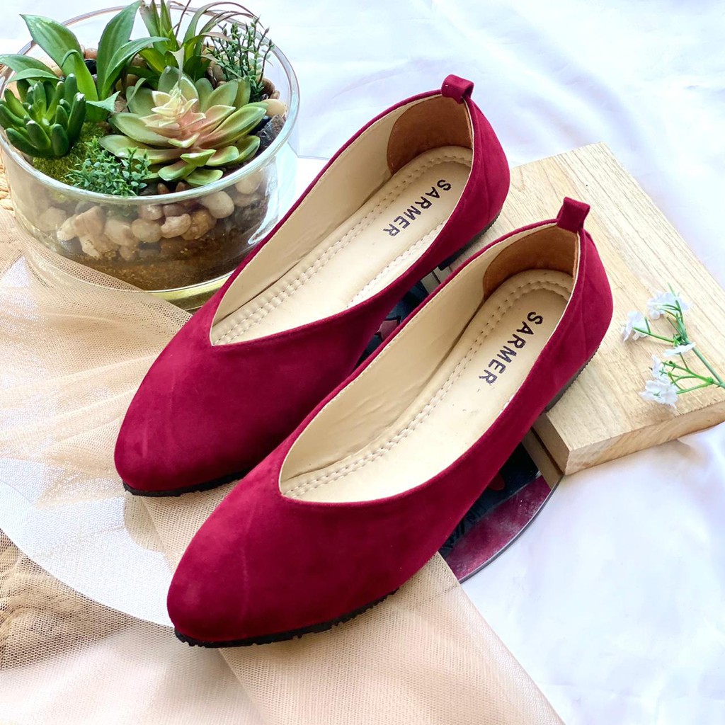 SARMER - JOCIA FLATSHOES MAROON