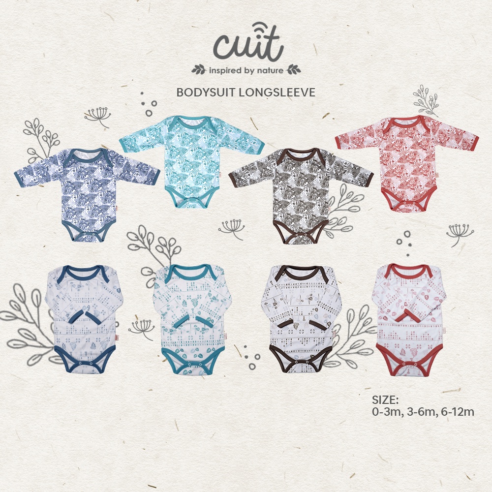 CUIT Bodysuit Longsleeve (Jumper Bayi Tangan Panjang) Motif