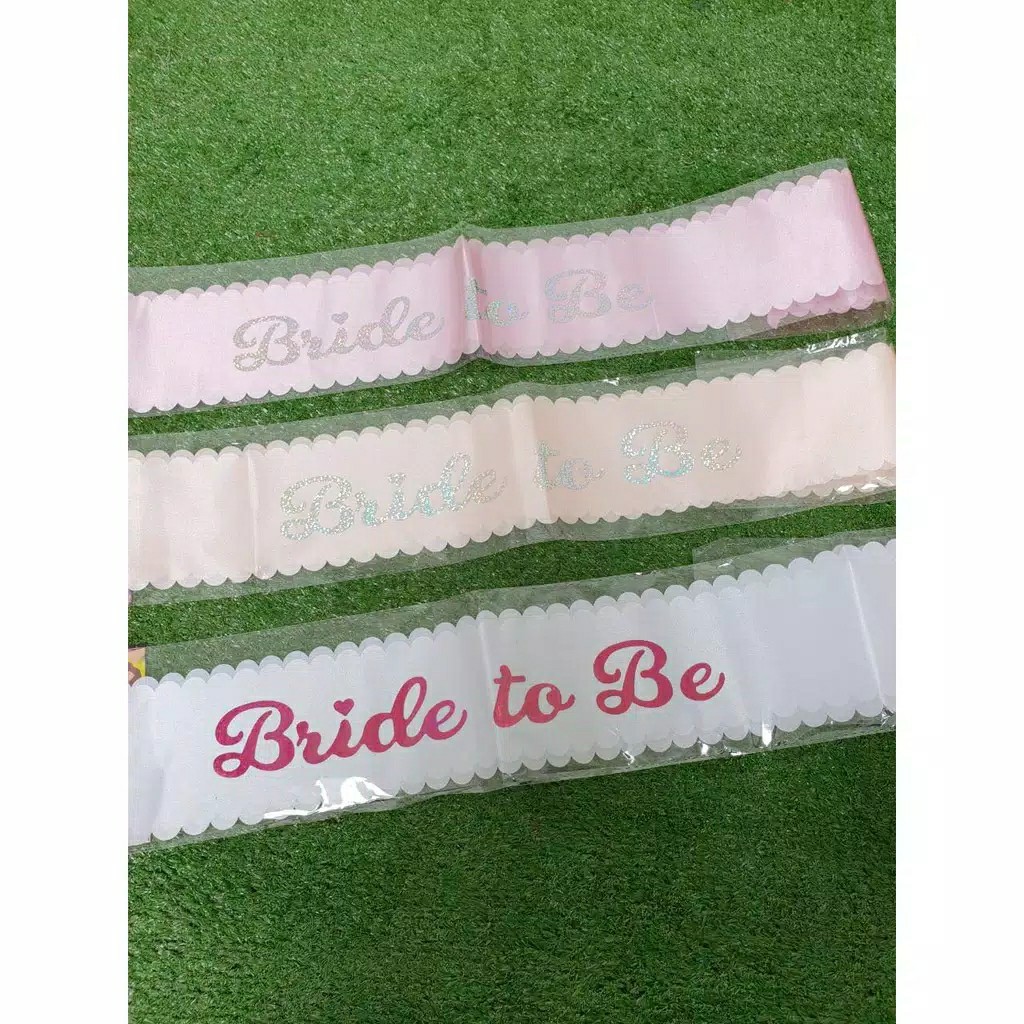 Selempang Bride To Be Sash Bridal Shower Sash Bride To Be Murah