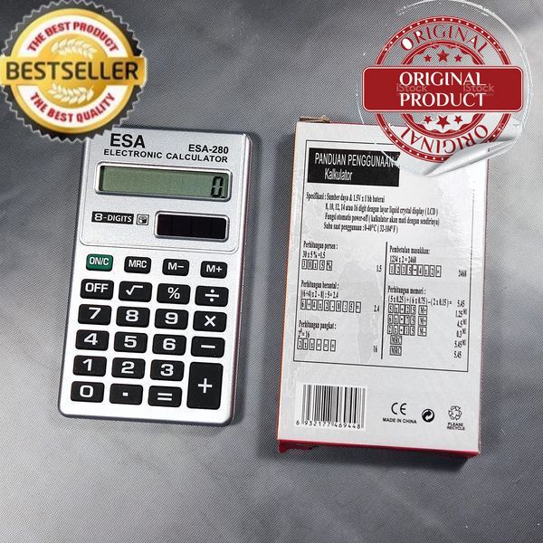 

Kalkulator bagus awet 8 digits 0280 Model super Slim Kuat tipis