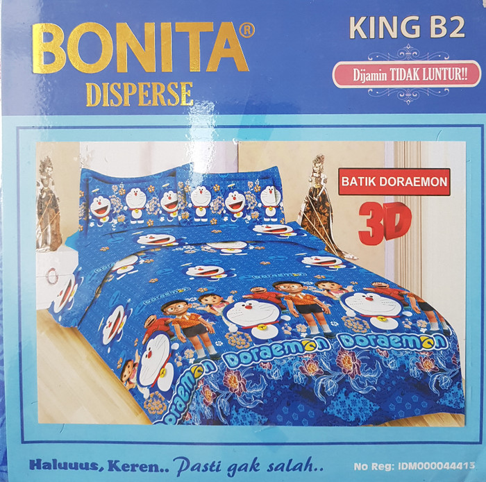 SPREI BONITA KING B2 3D 180 x 200 - BATIK DORAEMON