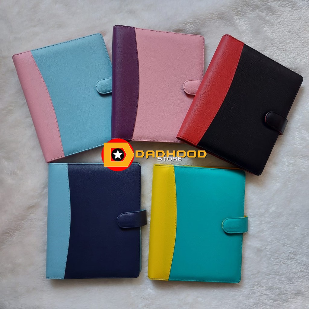 

BINDER POLOS 5 VARIAN KOMBINASI WARNA LUAR DAN DALAM UKURAN A5 DAN B5