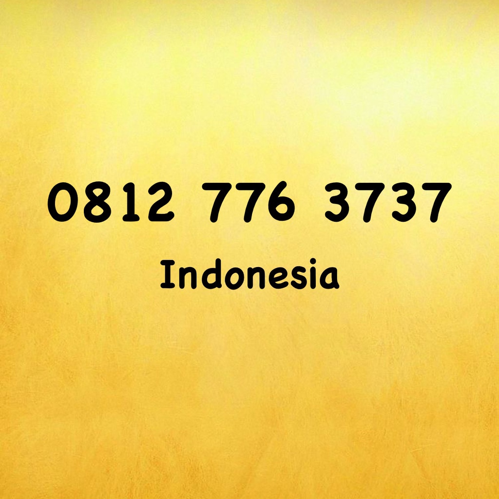 Nomor Cantik Simpati 11 Digit Double AB - 37 - 0812 776 3737