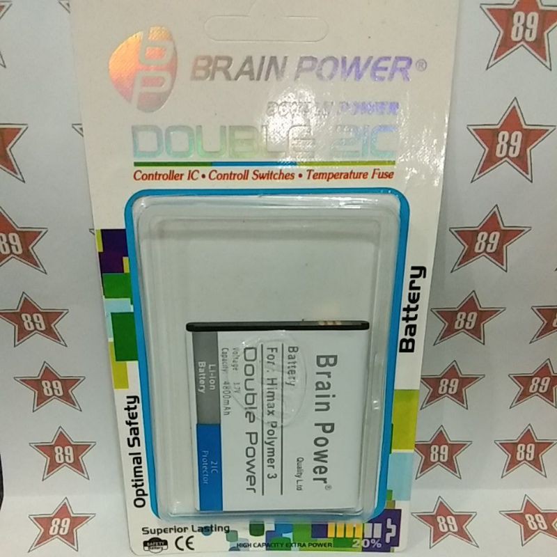 Battery batre Himax Polymer 3 Brain power