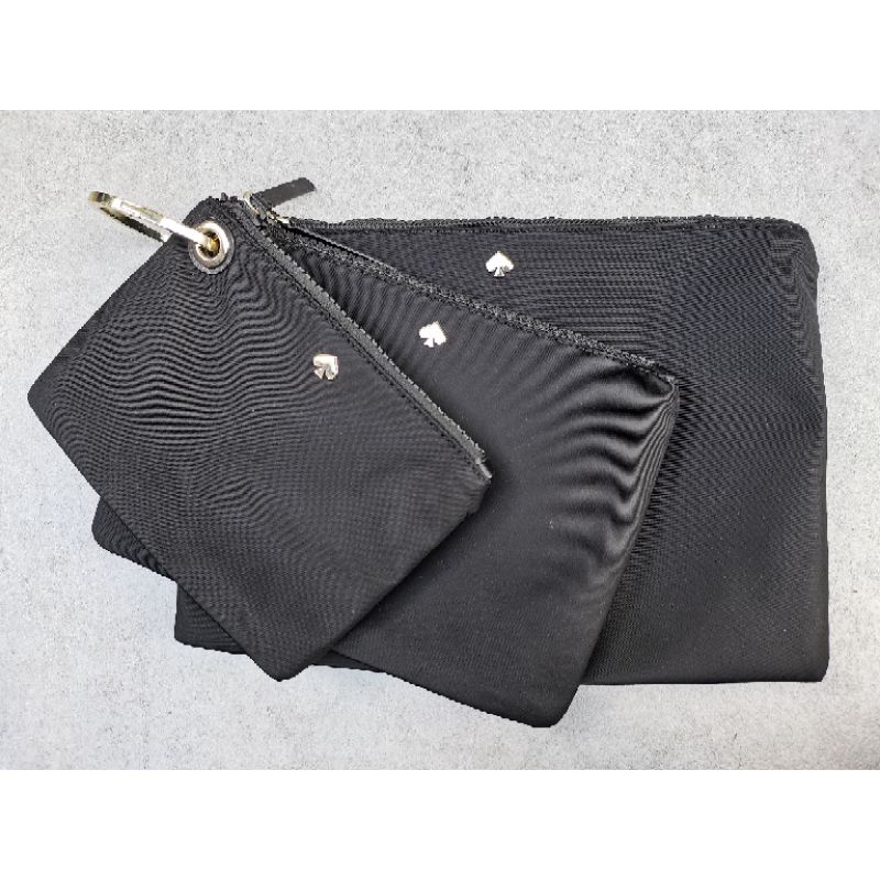 Kate Spade Bundle Triple Pouch Jae Black