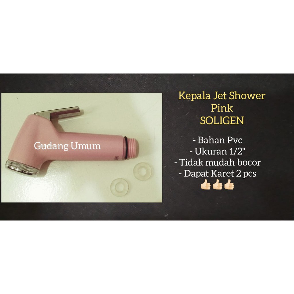 Kepala Jet Shower Toilet Pink SOLIGEN