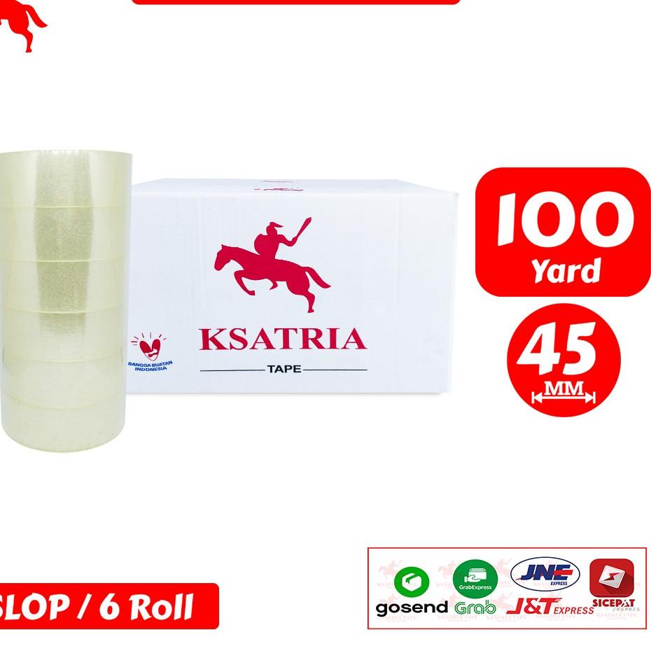 

New - Lakban OPP Tape / Lakban Bening KSATRIA Tape 100 Yard 1 Slop